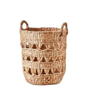 Water Hyacinth <b>Woven</b> <b>Baskets</b> for Storage Handmade Natural Seagrass Organizer for Home Organization Retail Wholesale Supplier - Product Image 5