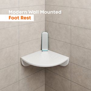 Repose-pieds mural antidérapant pour douche de salle de bain, idéal pour le rasage des jambes et le lavage des pieds, marchepied de sécurité en alliage d'aluminium - Product Image 2