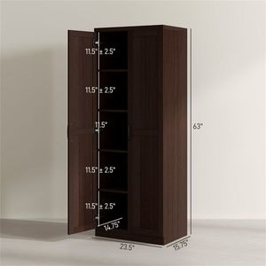 Mobile da Cucina in Legno Massello Stile Moderno, Armadio Multifunzionale con Pannelli in Compensato e Melamina, Arredamento per Soggiorno - Product Image 2