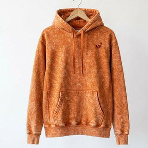 Sweat à capuche délavé à l'acide pour homme – Coton premium, manches longues, coupe classique, léger et respirant pour l'hiver, streetwear et voyage - Product Image 1