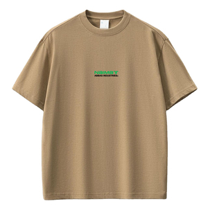 เสื้อยืดโอเวอร์ไซส์ผู้ชาย ไนมาท ผ้าฝ้าย แขนสั้น คอกลม พิมพ์ลายตัวอักษร โลโก้ด้านหน้า สไตล์เจอร์ซีย์ถัก - Product Image 1