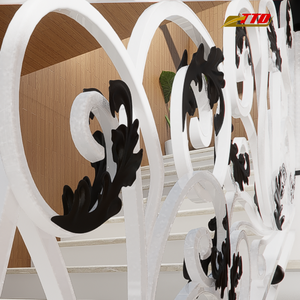Tendances des rampes d'escalier en fer forgé sur mesure de luxe : élégantes balustrades métalliques artistiques faites à la main pour redéfinir les espaces de vie modernes - Product Image 2