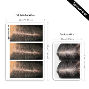 Peau d'entraînement personnalisée en <span class=keywords><strong>cuir</strong></span> SMP pour la micropigmentation du <span class=keywords><strong>cuir</strong></span> <span class=keywords><strong>chevelu</strong></span> et la formation au <span class=keywords><strong>tatouage</strong></span> capillaire - Product Image 3