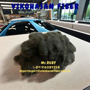Fibre de polyester noire solide 6D51SD de qualité A, prix avantageux, fabricant Vikohasan du Vietnam - Product Image 4