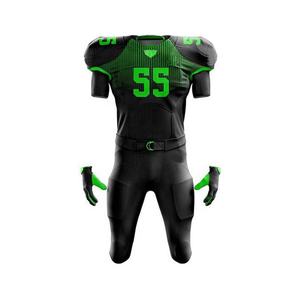 Ropa Deportiva de diseño personalizado, conjunto de uniforme de fútbol americano transpirable con nombre de equipo de fútbol americano, secado rápido - Product Image 4