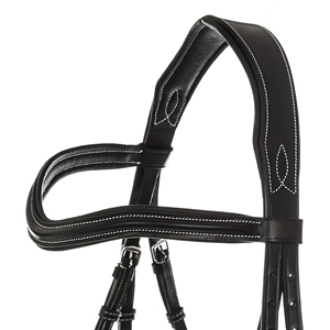 Wholesale Horse Riding Anatomically Shaped Premium Horse Bridle Headstall Contrast Stitching Equine Products Horse Halter Bridle - Product Image 3