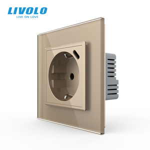 <span class=keywords><strong>Enchufe</strong></span> Europeo <span class=keywords><strong>Livolo</strong></span> con Panel de Vidrio de Lujo, Estándar Europeo, con Carga Rápida Tipo-C de 18W de Alta Potencia - Product Image 4