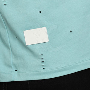 Camiseta Desgastada de Algodón Lavado, Estilo Urbano Holgado, Moda Casual de Verano, Prenda de Calidad Premium - Product Image 6