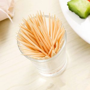 Bamboo Wooden <b>Toothpick</b> Storage Bottle with Lid Round <b>Toothpick</b> Holder Double Pointed Tooth Picks Container for Kitchen - Product Image 5