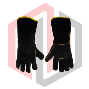 Gants de sécurité en cuir de vachette pour pompiers, anti-chaleur, anti-impact, durables, respirants, 14 pouces, pour soudeurs - Product Image 5