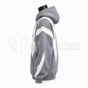 Sweat-shirt à capuche personnalisé surdimensionné, streetwear, décontracté, unisexe, 100% coton, brodé, hiver - Product Image 6