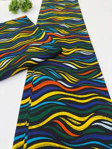 Tela Africana Multicolor con Estampado de Cera y Ankara 100% Algodón para Confección de Ropa de Moda, Mozambique - Product Image 6