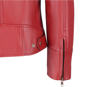 Blouson Bomber Moto Unisexe Slim en Cuir Véritable Grande Taille Respirant Hiver Personnalisable Fermeture Éclair OEM - Product Image 6