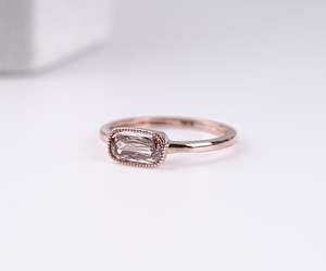 Fancy Color Lab Diamond Engagement <b>Ring</b> 14K Solid Gold Bezel Setting Lab Grown Brown Cushion Diamond Unique Hand Engraved <b>Ring</b> - Product Image 2