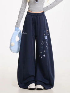 Pantalones Anchos Retro Estilo Y2K para Mujer, Pantalones Holgados de Cintura Alta, Estilo Hip Hop, Ropa Urbana Americana, Pantalones Deportivos Vintage con Letras para Mujer, Primavera - Product Image 4