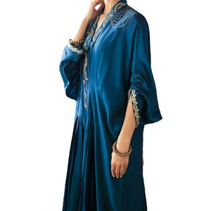 Vestido Kaftan Maxi Largo, Tejido Transpirable, Antiestático, Ropa Modesta, Proveedor Mayorista, Producción Personalizada - Product Image 3