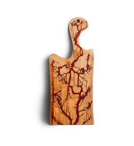 Planche à découper en bois et résine époxy de luxe, 1,5 cm d'épaisseur, compatible lave-vaisselle, design personnalisé, planche à fromage pour cuisine, restaurant, hôtel - Product Image 3