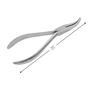 Pinzas Profesionales para Extraer Coronas Dentales, Herramienta Manual de Acero Curvado, Instrumento de Odontología con Certificación CE - Product Image 2