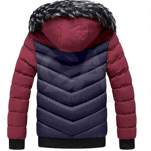 Chaqueta de Invierno Resistente para Hombre, Cortavientos, con Capucha de Piel Sintética, Parka de Invierno a Prueba de Nieve con Ribete de Piel Sintética - Product Image 2