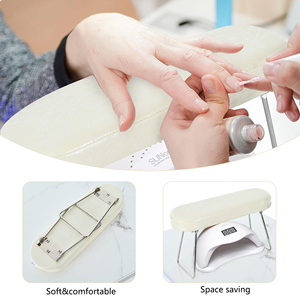 Table à <span class=keywords><strong>ongles</strong></span> texture marbrée 2026 en stock depuis l'entrepôt américain, avec aspiration électrique intégrée, coussin de poignet et armoire - Product Image 4
