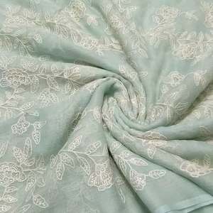 Wholesale Sequin Embroidery Fabric Export Quality Mesh Net <b>Garment</b> Textile For Importers And Bulk Buyers - Product Image 1