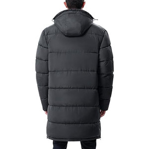 Abrigos Largos de Invierno para Hombre, Chaqueta Acolchada Ligera, Chaqueta de Invierno Cálida, Aislada e Impermeable con Capucha, Informal para Clima Frío - Product Image 2