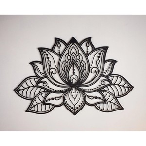 Handcrafted MDF Lotus <b>Flower</b> <b>Wall</b> Art Set - Decorative Wooden <b>Wall</b> Hanging Wholesale - Product Image 3