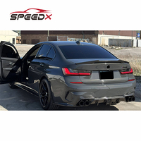 Para BMW Serie 3 G20, alerón difusor trasero, Kit de carrocería de Material PP, rejilla de parachoques delantero trasero, alerón trasero BMW G20, alerón trasero ABS