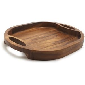 Los mejores diseños de bandejas decorativas de madera de todos los tiempos, bandeja de madera para servir con asa, a precio de fábrica al por mayor. - Product Image 2