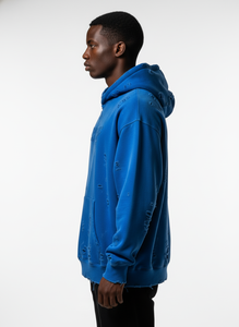 Sudadera con Capucha Personalizada OEM para Hombre, 400GSM, Felpa Francesa Lavada, Estilo Vintage, Efecto Desgastado por el Sol, Ropa Urbana de Algodón - Product Image 4