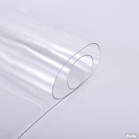 Rouleaux de feuilles de plastique vinyle super transparent dans un style transparent
