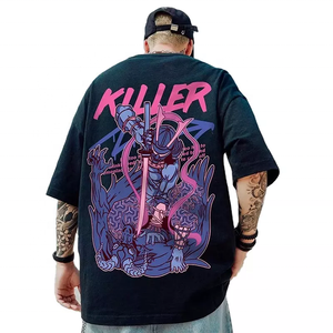 เสื้อยืดคอกลมโอเวอร์ไซส์ทรงปกติสำหรับผู้ชาย ผ้าคอตตอนเนื้อวาฟเฟิล แขนสั้น คุณสมบัติป้องกันการหดตัว ระบายอากาศได้ดี - Product Image 1