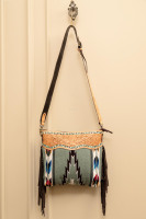 Nouveau main usiné nouveauté frange sac à main aztèque selle couverture sac à bandoulière bohème Unique Design élégant sacs pour femmes