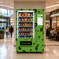JOYVEND Snack- en drankautomaten, capaciteit 200-300, aangepaste graphics, touchscreen, contactloos betalen, retailkiosk