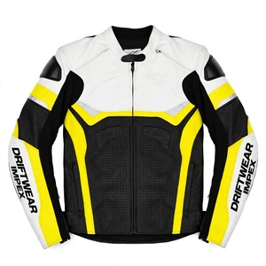DRAFTWEAR IPEX <b>Men</b> Leather Motorcycle Jacket Full Sleeve Color Blocked Windproof Breathable Racing Wear Adult Motorbike Riding - Product Image 6