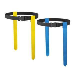 Ensemble de ceintures de drapeau de football personnalisées avec logo de marque, réglables pour adultes, équipement d'entraînement de football imprimé numériquement, kit de sport d'extérieur Clovix - Product Image 2