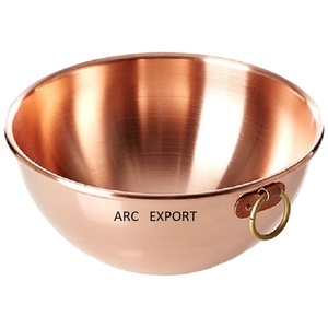 Nuevo cuenco único de cobre pulido para servir alimentos, cuenco para servir vajilla, cuencos para servir para proveedores mayoristas - Product Image 1