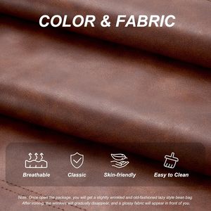 Super Soft & Comfort <b>Bean</b> <b>Bag</b> Relax Chair Foam Faux Leather Indoor Outdoor Vietnam Classic <b>Bean</b> <b>Bag</b> MD01 - Product Image 4