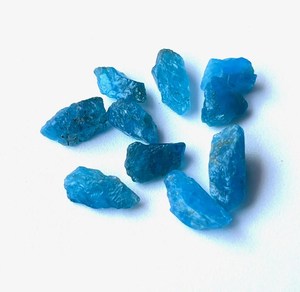 Neon Apatite <b>Raw</b> Gemstone Rough Natural Healing <b>Crystal</b> Loose Stones Mineral Specimen Bulk Wholesale Supplier - Product Image 1
