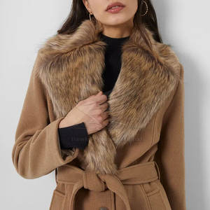 Manteau long d'hiver pour femme, coupe droite, en toile respirante, best-seller - Product Image 6