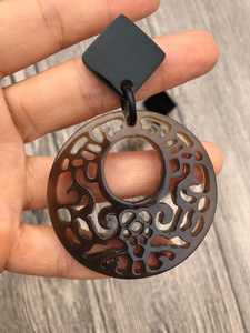Pendientes de Cuerno de Vaca Ecológicos de Diseño Personalizado, Estilo Artesanal Ético Moderno, Joyería de Moda para Bodas, para Compradores Globales - Product Image 5