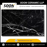 SOON CERAMIC Grande dalle de marbre Calcite poli, finition antique beige, écologique, à veines noires et blanches, design 3D, pour salon de villa