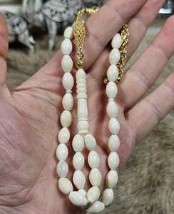 Engraved Bone Tasbih Handmade Muslim <b>Rosary</b> Prayer Accessory - Product Image 1