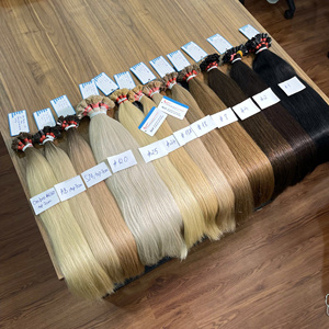 Extensions de cheveux humains à pointe kératine de haute qualité, pointe plate, cheveux Remy, double épaisseur, aspect naturel, en stock - Product Image 3