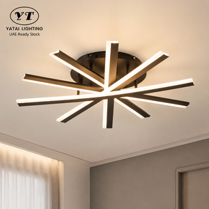 Modern Led <b>Ceiling</b> <b>Light</b> Acrylic Iron <b>Remote</b> <b>Control</b> Dimmable 3Cct Living Room Bedroom Indoor Home Lighting 60cm - Product Image 1