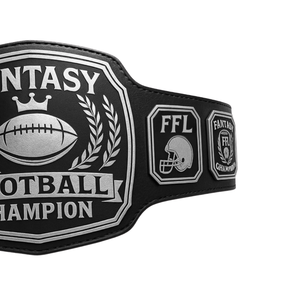 New Customized Fantasy Football Champion Belt Silver Edition Premium Sports Title FFL Trophy - Product Image 4