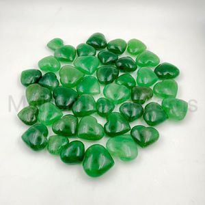 Cuarzo Tanzberi Verde Natural, Corazón Grabado en Cristal, Cuarzo Pulido, Piedra Curativa, Reiki, Meditación, Decoración Energética, Chakralume - Product Image 3