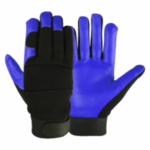 Guantes Mecánicos de Cuero de Vaca de Grano Grueso con Puño de Neopreno de 11 oz, Resistentes al Calor, Chispas y Cortes, Antiestáticos, Protección para las Manos - Product Image 5