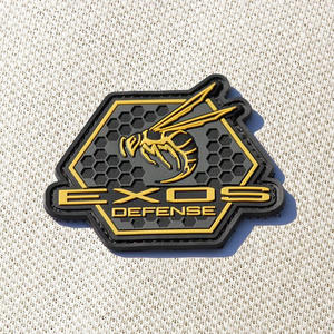 Customized Eco-friendly 3D Embossed Logo PVC Patches Soft <b>Silicon</b> <b>Rubber</b> for Sew-on Style Clothes Garments Apparel Hats Caps - Product Image 6