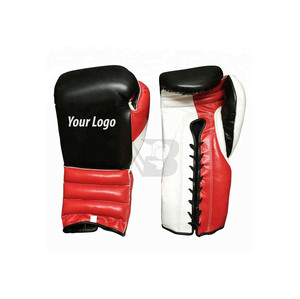 Guantes de Boxeo Profesionales Hechos a Medida de Alta Calidad, Servicio OEM, Cierre de Gancho y Bucle de Cuero para Dedos Completos - Product Image 1
